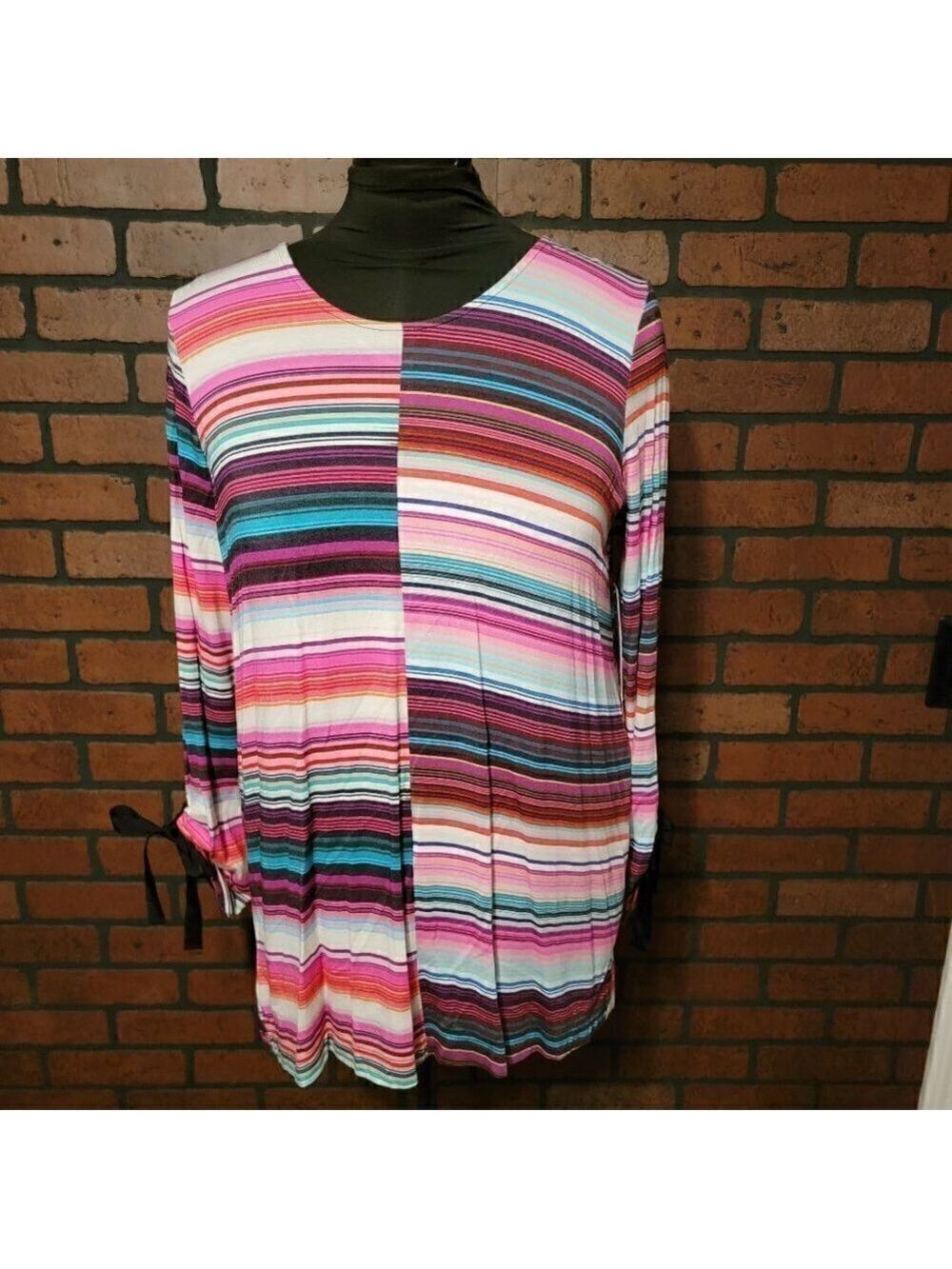 NWT Sharon Young Mixed Material Tunic.